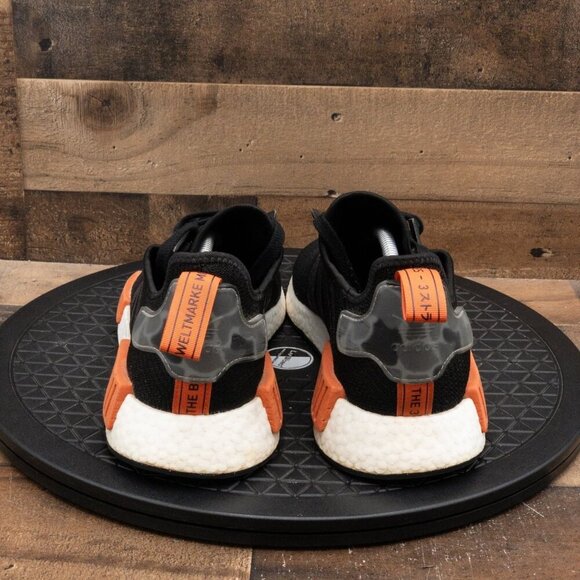 ADIDAS NMD R1 RAW AMBER MENS ATHLETIC SHOES RUNNING GYM CORE BLACK SIZE 13 - Picture 7 of 9